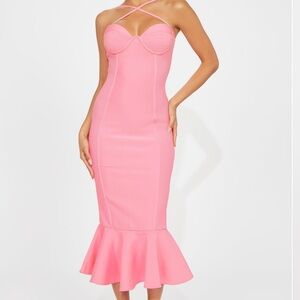 Fashion Nova midi bandage dress